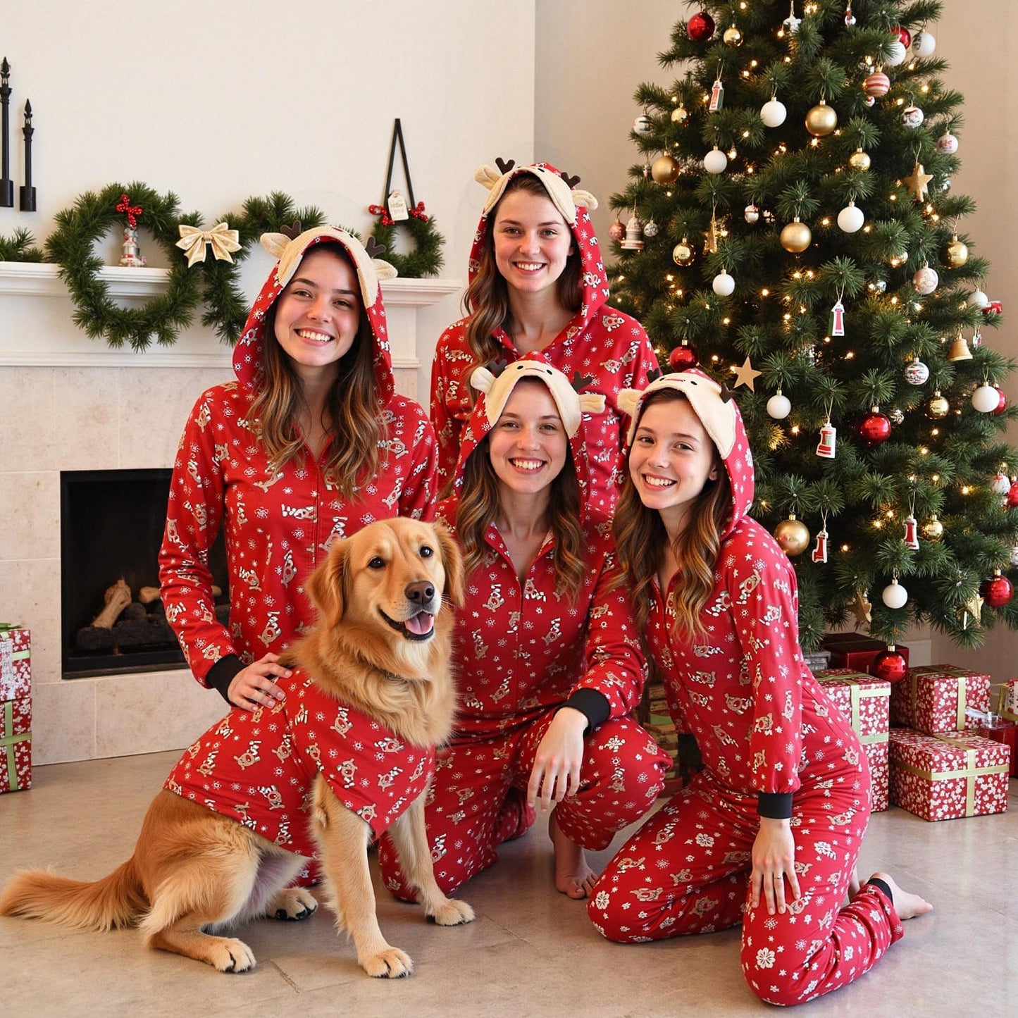 Neufigr Family Christmas Pajamas Matching Sets, Xmas PJs Mathching Set, Holiday Family Sleepwear Sets Long Sleeves and Pants Outfits(E916783)
