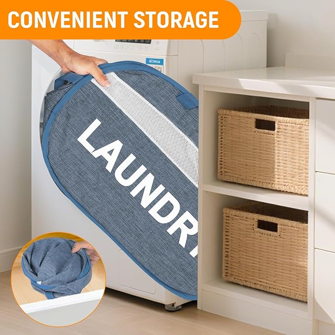 Collapsible Laundry Baskets, Foldable Laundry Basket
