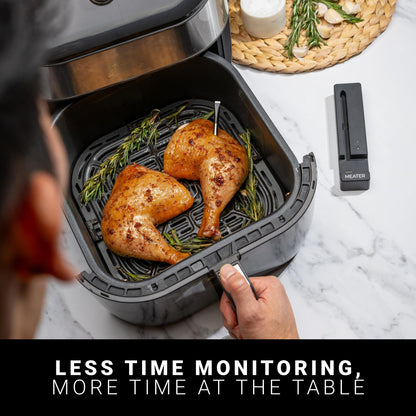 MEATER Plus: Smart Bluetooth Wireless Meat Thermometer Digital | BBQ, Grill, Oven, Smoker, Air Fryer, Kitchen | Perfect for Steak, Chicken, Turkey, and More | Delicious Recipes in App
