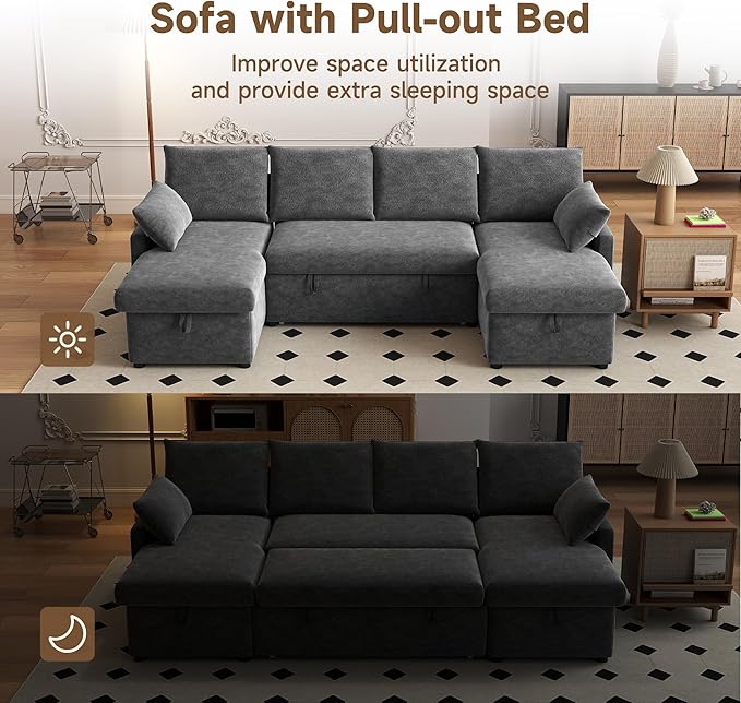 Sofa Bed, Apartment and Hotel, Dark Gray