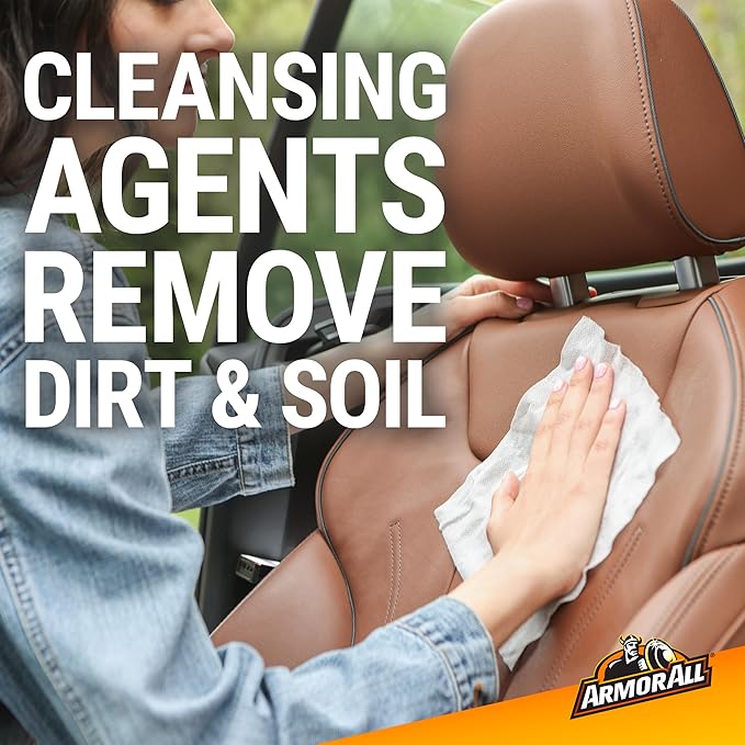 Armor All Interior Cleaner Car Leather Wipes by,