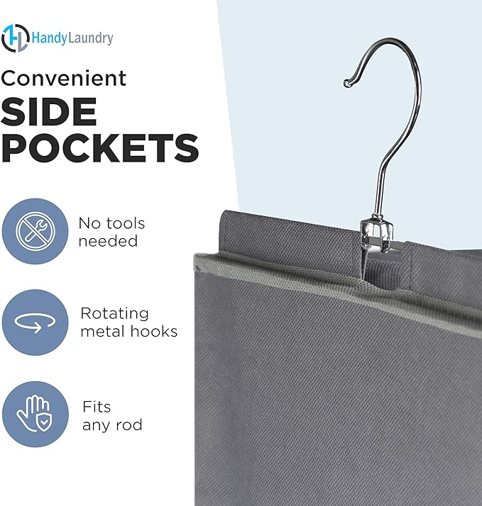 Handy Laundry Hanging Closet Organizer