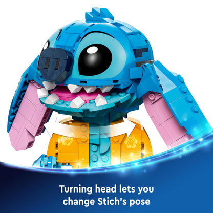 LEGO | Disney Stitch Building Toy for 9 Plus Year Old Kids, Girls & Boys, Creative Play set with Ice-Cream Cone and Character Figure, Fun Birthday Gift for Fans 43249