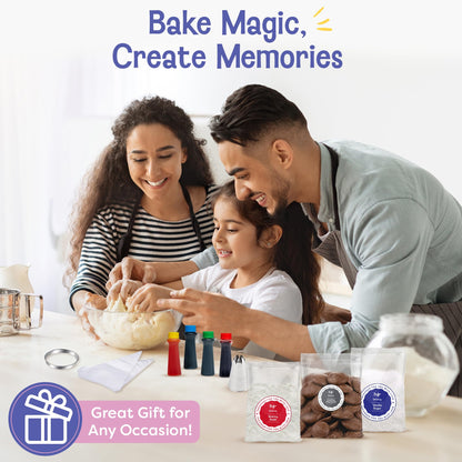 Baketivity x Duff Goldman Unicorn Cookies - Kids Baking Kit - Cooking Kits with Premeasured Ingredients, Decorating Supplies, STEM Activities - Kids Baking Sets for Girls, Boys Ages 6-12