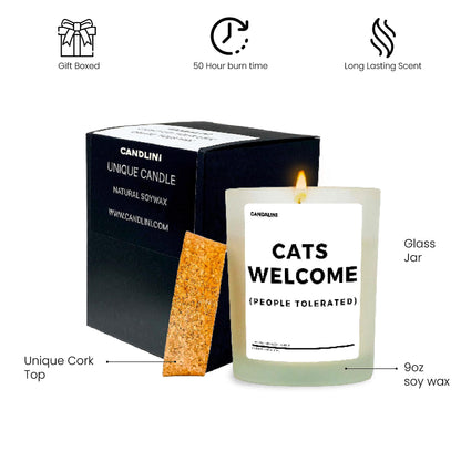 Cat Mom Candle Gift Box | Vanilla Scented Soy Wax Candle | Perfect for Women's Birthday or Anniversary