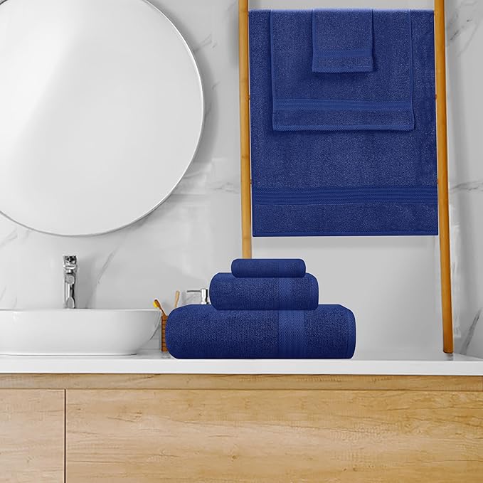 GLAMBURG Ultra Soft 8-Piece Towel Set