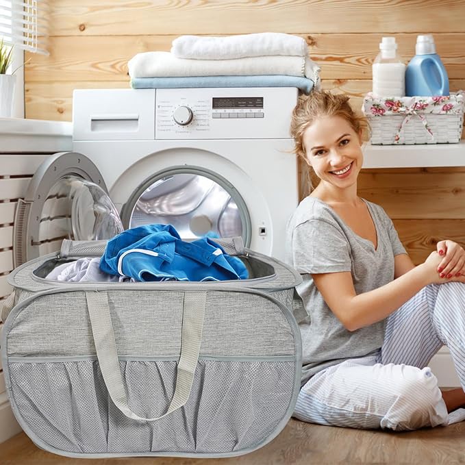 2 Pack Collapsible Laundry Baskets