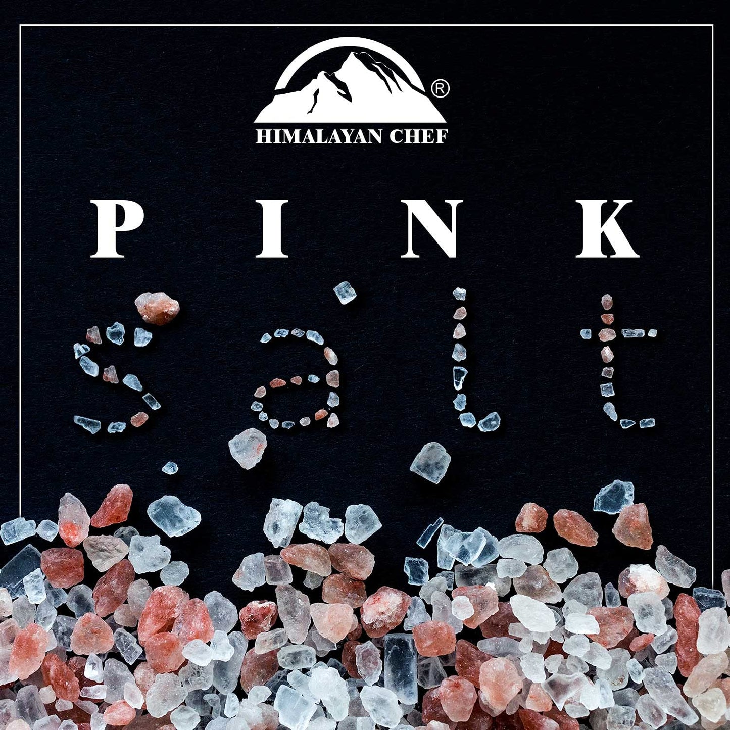 Himalayan Chef Pink Salt and Black Peppercorn Square Plastic Grinder Set - Idle for Cooking, Seasoning and Baking | Vegan and Kosher Certified, Set of 2