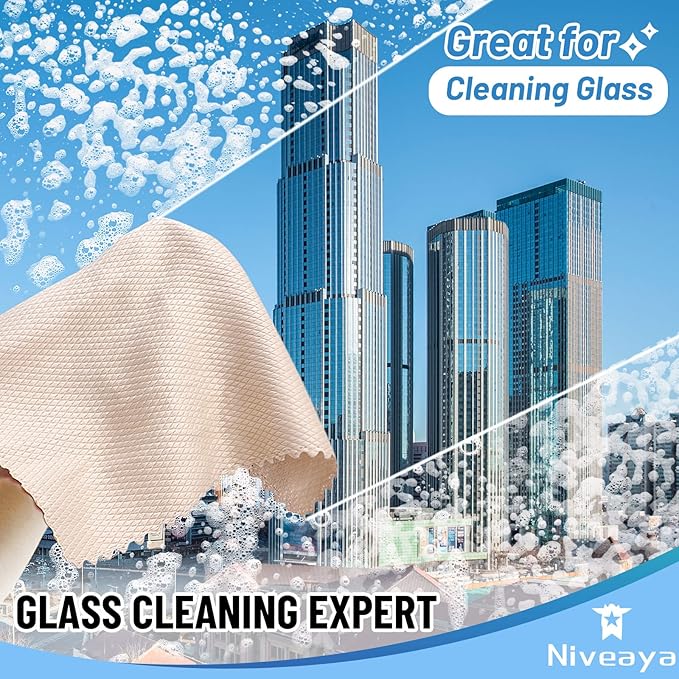 Niveaya Nano Streak Free Miracle Cleaning Cloths
