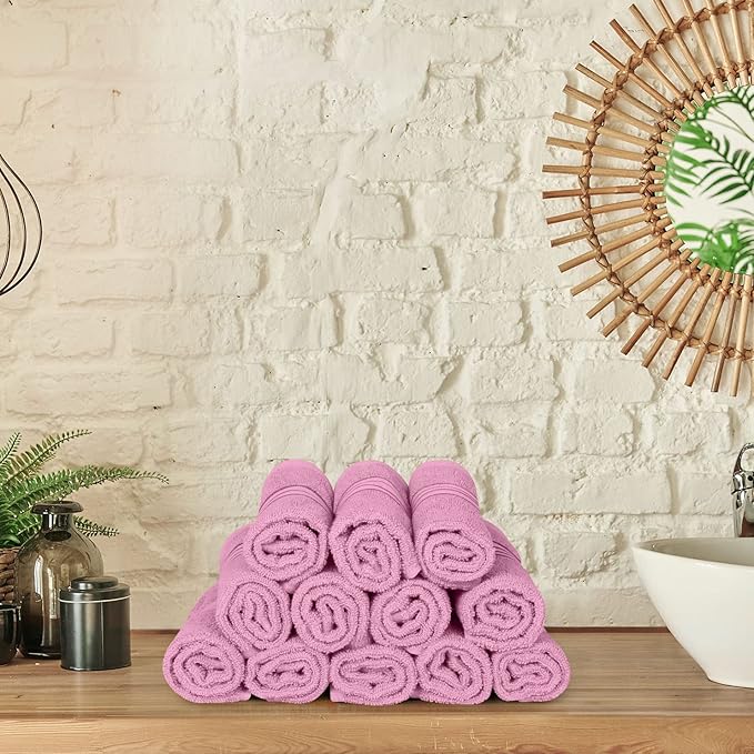Utopia Towels Wash Cloths Set, 12 by 12 Inches, 100% Cotton Ring Spun, Highly