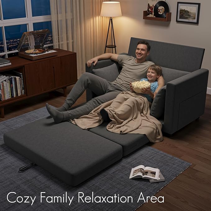 51" Loveseat Sofa Bed, Pull Out Love Seat