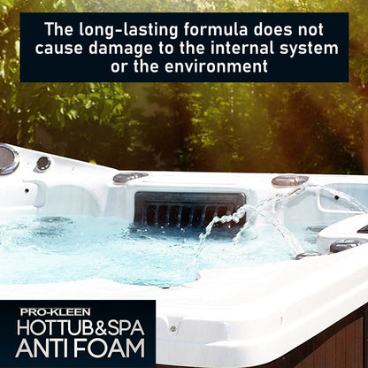 Pro-Kleen Hot Tub & Spa Anti Foam 1L - Defoams Hot Tubs & Spas - Suitable for all Hot Tubs & Spas - Easy To Use