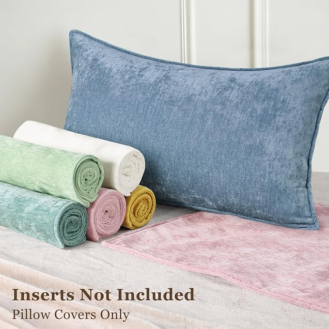 decorUhome Summer Couch Euro Sham Throw Pillow Covers 22x22 Set of 2,