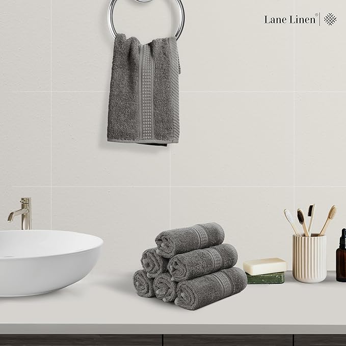 Grey Hand Towels for Bathroom