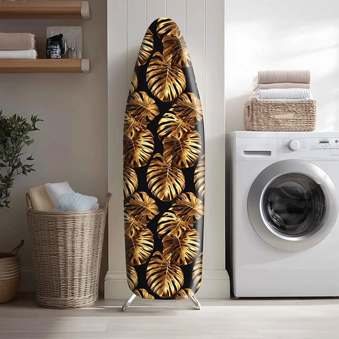 Golden Leaf Ironing Board Cover Stretch Fabric