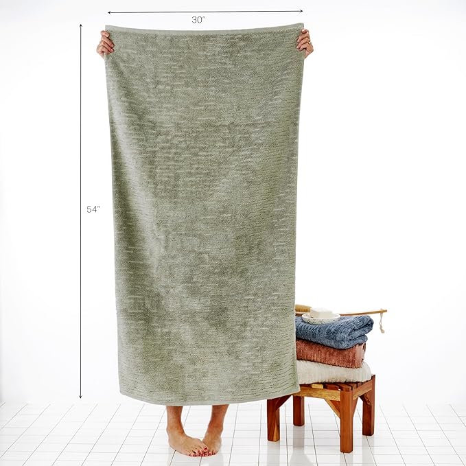 SKL Home CloudSoft/Bedford Floral 100% Cotton Luxury 4-Piece Towel Set