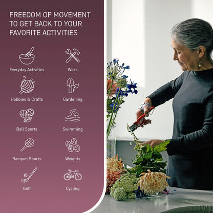 PUSH MetaGrip CMC Thumb Brace for Osteoarthritis CMC Joint Pain. Stabilizes Thumb CMC Joint Without Limiting Hand Function. (Left, Women’s X-Small)