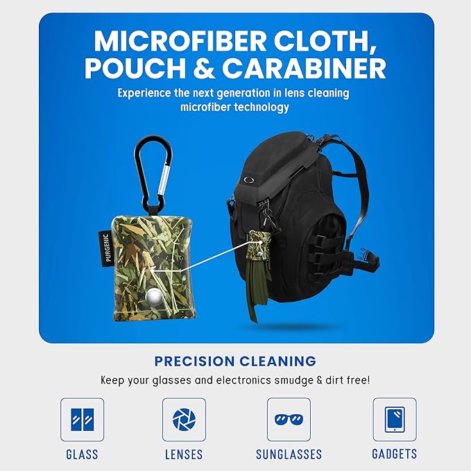 Microfiber Cloth & Glasses Wipes Lens & Glasses Cleaning Cloth