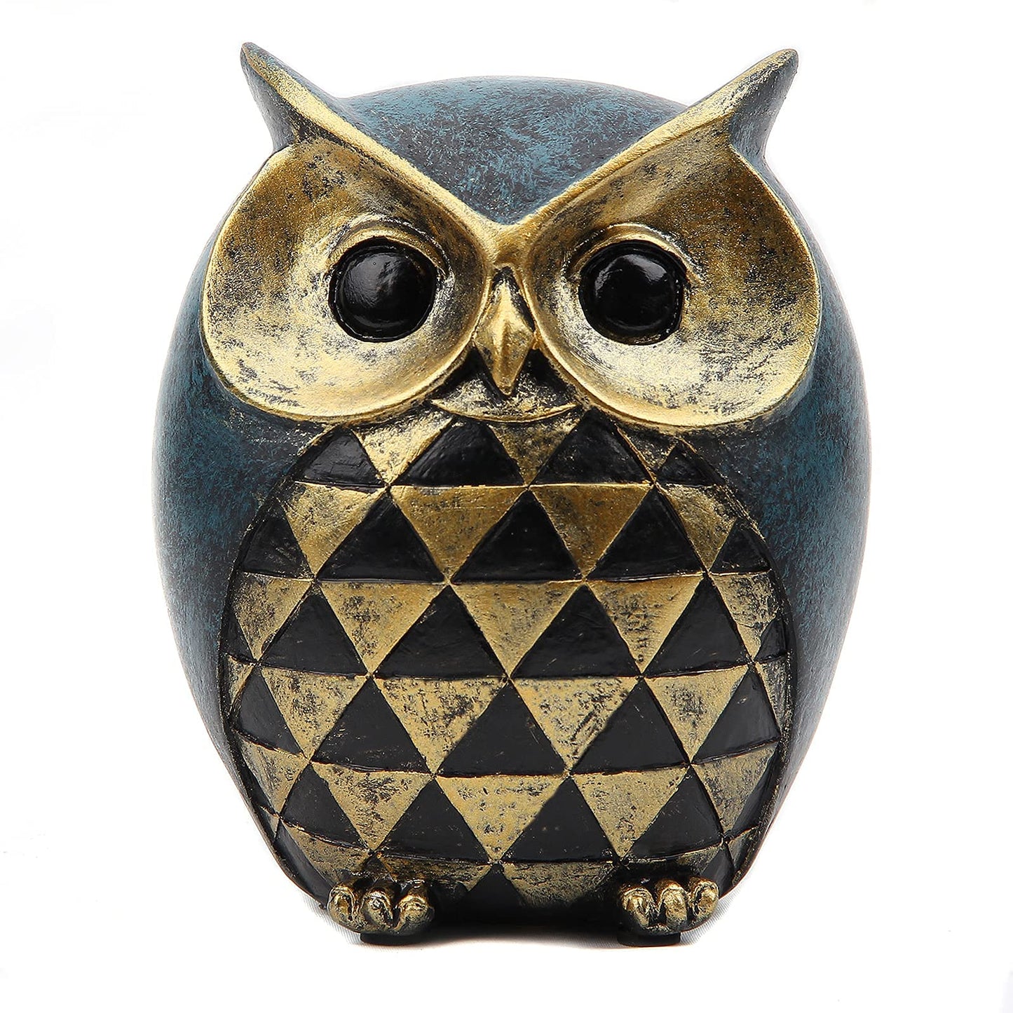 Leekung Owl Statue Home Decor - Owl Figurines for Bookshelf, Bedroom, Living Room, Office & TV Stand Decorations - Animal Sculptures Gift for Bird Lovers