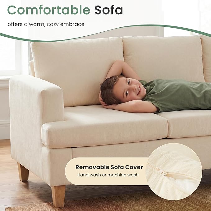 YOUDENOVA 2 Piece Set Comfy Sofa Couch, Loveseat Sofa * 2
