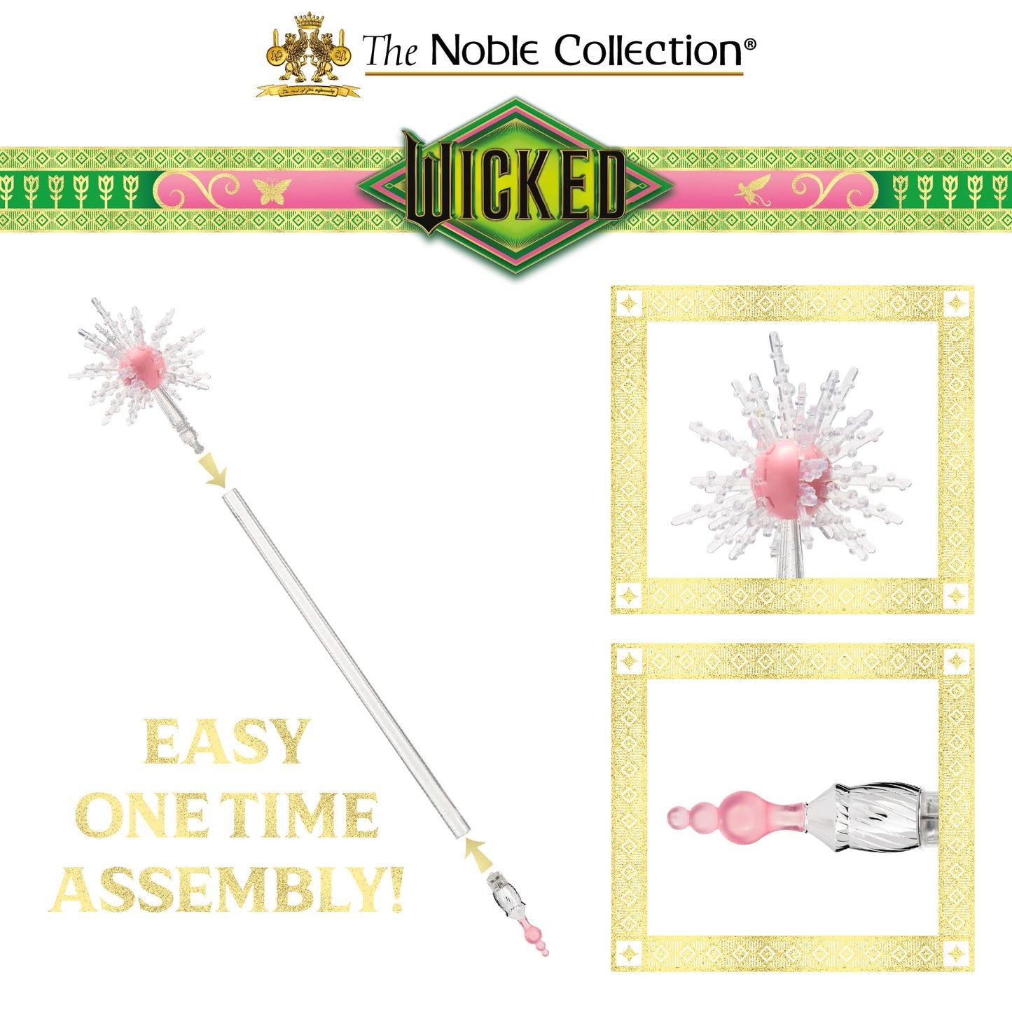 Wicked: Glinda Bubble Wand - The Noble Collection
