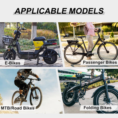 Tailcle 1 Pair Bike Rear Pedals, Mini Folding Bike Pegs, 8mm Aluminium Alloy Non-Slip Bicycle Footrests, Quick Release Foot Plates Pedals for Mountain Bike E-Bike (Black and Silver)