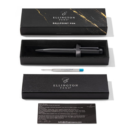 Ellington Pens Luxury Ballpoint Pen – Premium Quality, Smooth Writing Experience, Elegant Design, Includes 2 Ink Refills (Black & Blue) – Ideal for Professionals and Gift Giving