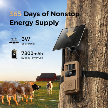 Loatos 48MP Trail Camera, AI Animal Detection Cellular Trail Camera 2K Live 4G LTE Built-in-SIM Real-Time Alert 0.1s Trigger Game Cameras with Night Vision Motion Activated Waterproof IP66 Trail Cam