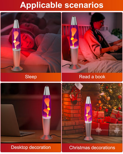 Eadaiylon Pink LED Motion Lamp for Adults and Kids, Liquid Motion Lamps with Yellow Wax Flows, Nigh Light Lamp Home Office Room Decor Great Gift for Women and Girls