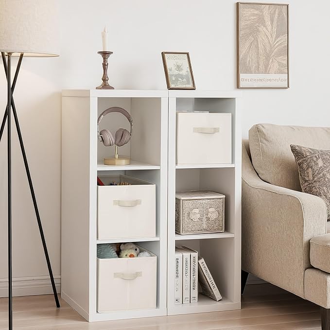 StorageWorks Fabric Closet Organizers and Storage Bin, Foldable Shelf Baskets