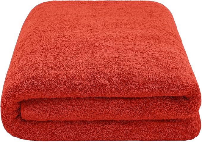 American Soft Linen 100% Cotton 600 GSM Turkish 40x80 Oversized Bath Towel Sheet