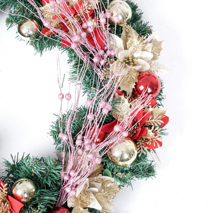 Jmkcoz 12 Pack Christmas Glitter Curly Spray Picks Berry Stems Wispy Willow Christmas Berry Picks Sprays Glittered Twigs for Christmas Tree Topper Wreath Garland Decoration Floral Arrangement (Pink)