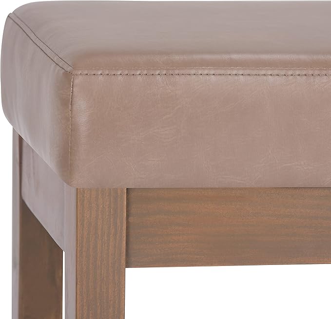 SIMPLIHOME Milltown Small Ottoman Bench