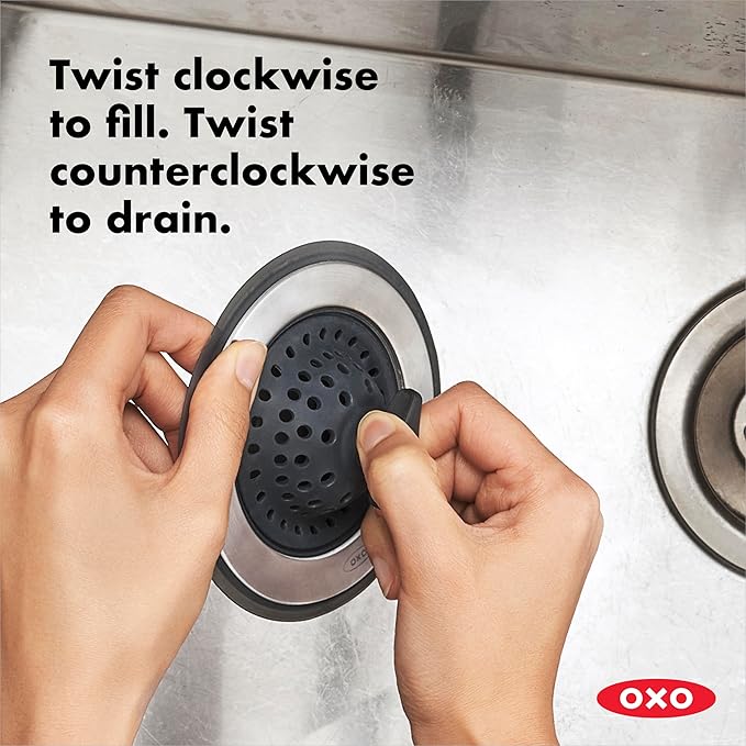OXO Good Grips 2-in-1 Sink Strainer Stopper