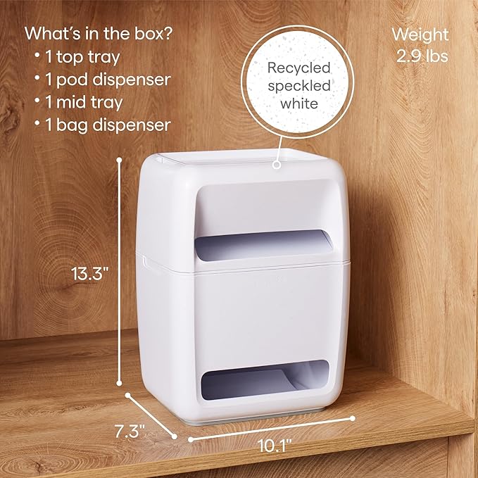 YouCopia SinkSuite Bag & Pod Dispenser, Standing Garbage Bag and Dishwasher Pod