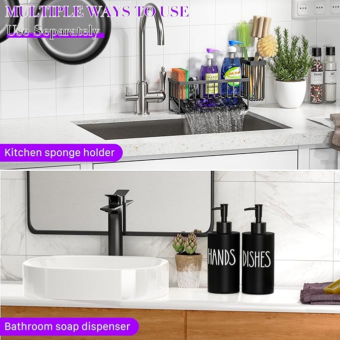 MASADI Kitchen Dish Soap Dispenser Set