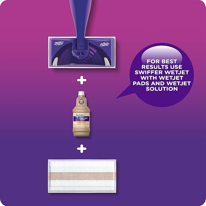 Swiffer WetJet Mops for Floor Cleaning, Hardwood Floor Cleaner Spray Mop Pad
