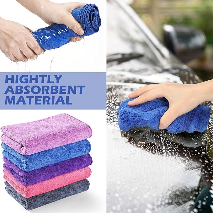 10 Pcs Extra Large Microfiber Cleaning Cloth 30" x 20" Large Floor Microfiber