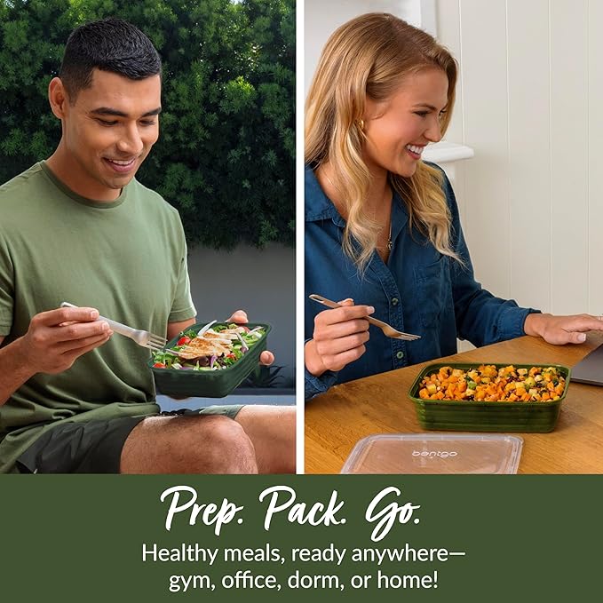 Bentgo Prep - 20-Piece 1-Compartment Reusable Meal Prep Containers