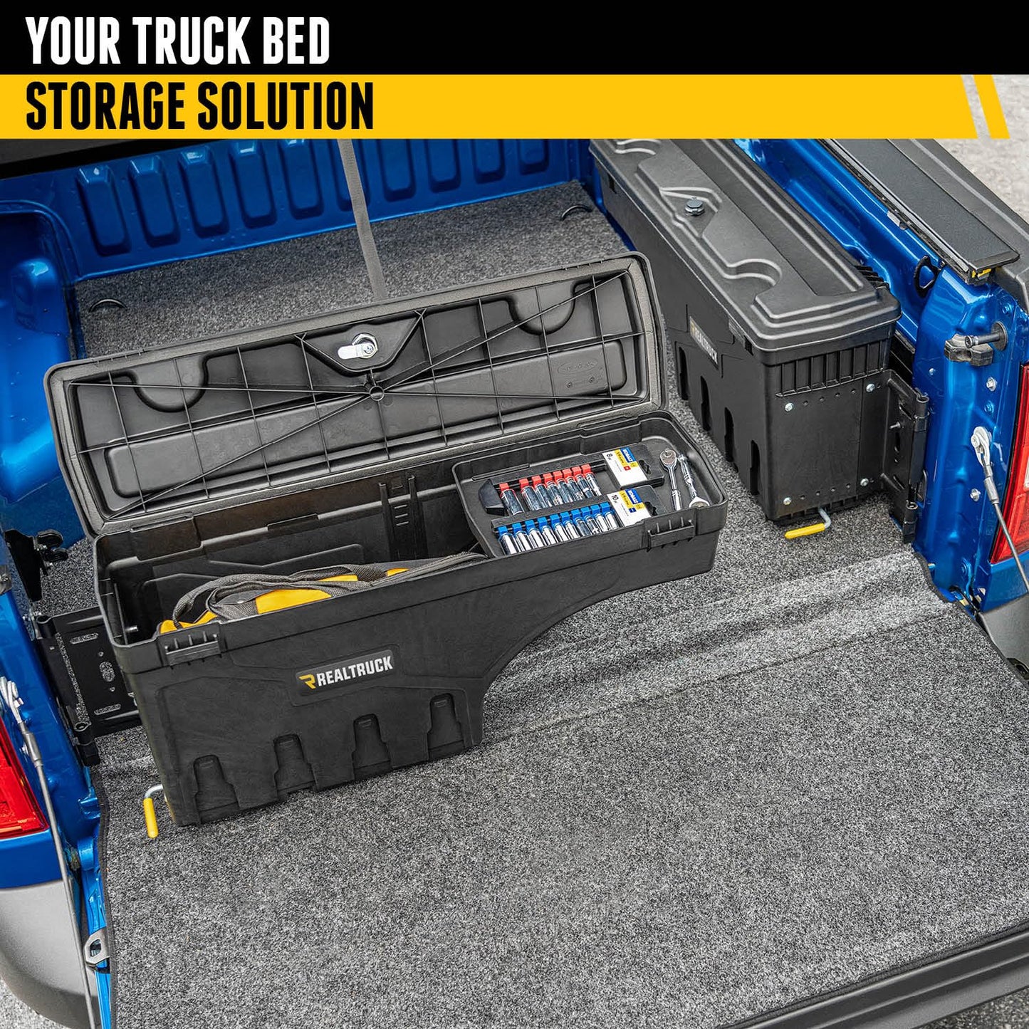 RealTruck UnderCover SwingCase Truck Bed Storage Box | SC101D | Fits 1999 - 2007 Chevy/GMC Silverado/Sierra 1500-3500 Drivers Side
