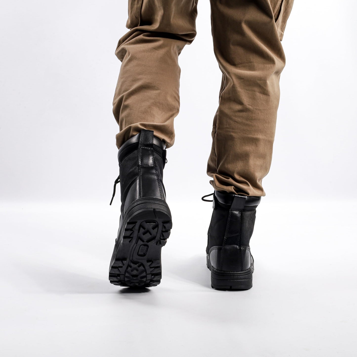 Mens MIG side zip & lace up Army Tactical Combat Boots (Black, UK9)