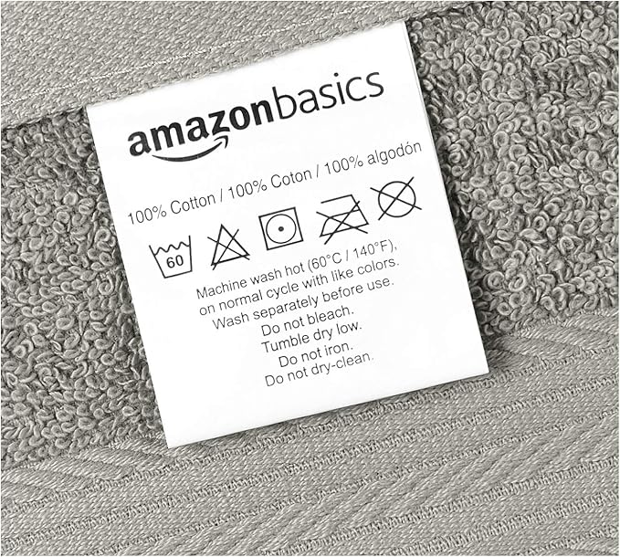Amazon Basics Cotton Washcloths