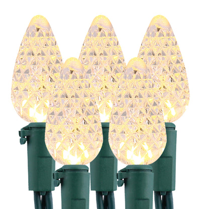 Brizled Gentle Twinkle C5 Christmas Lights, 33ft 100 LED Christmas String Lights, Connectable 120V Warm White Xmas Tree Light Indoor Outdoor Twinkle Xmas Light for Tree Home Holiday Wedding Decor