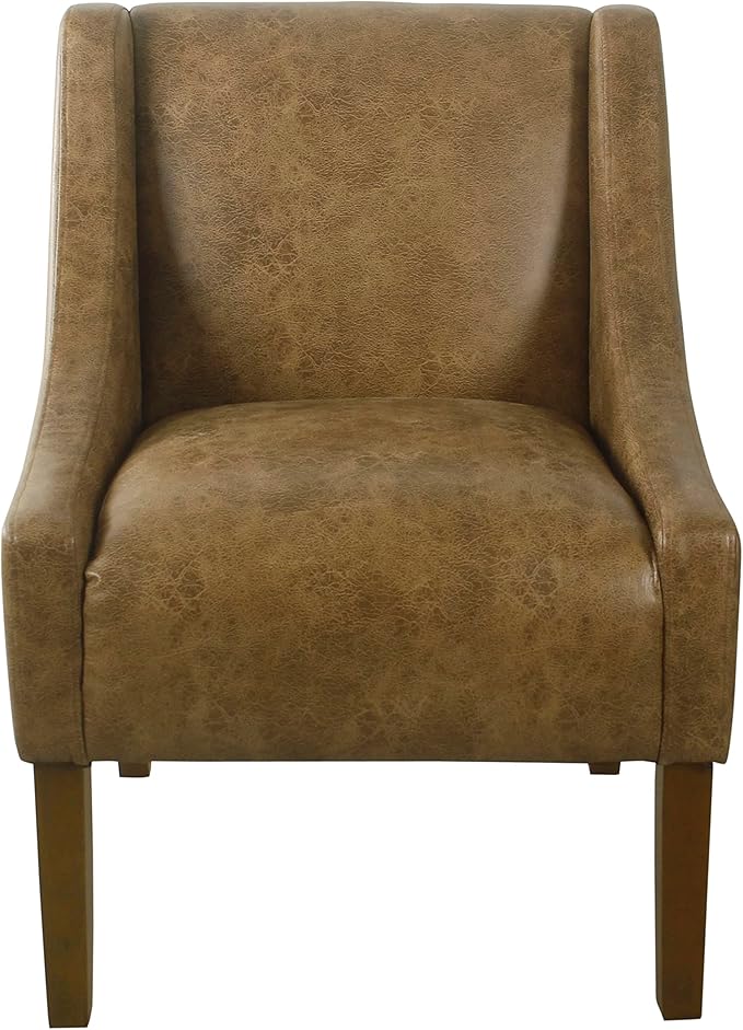 HomePop Modern Swoop Arm Accent Chair