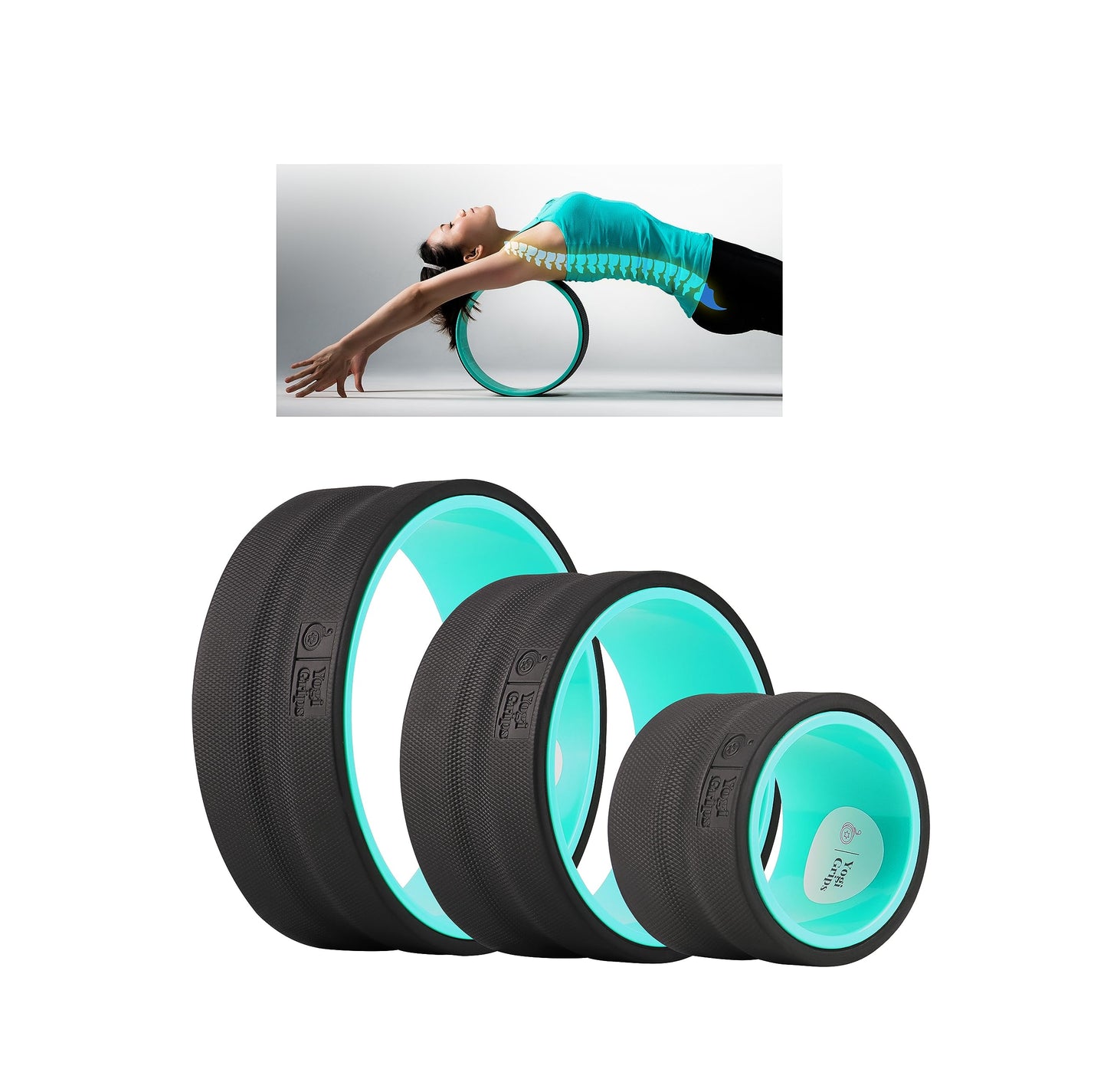YOGI GRIPS Back Stretcher Roller (Set of Three)