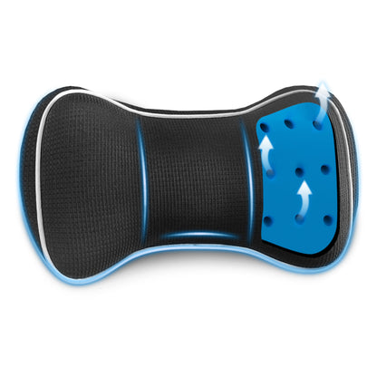 Samsonite Neck Pillow for Car – Ergonomic Memory Foam Headrest Cushion – Car Seat Support for Driving Comfort – Compact Neck Rest – Travel Pillow for Long Road Trip, Black
