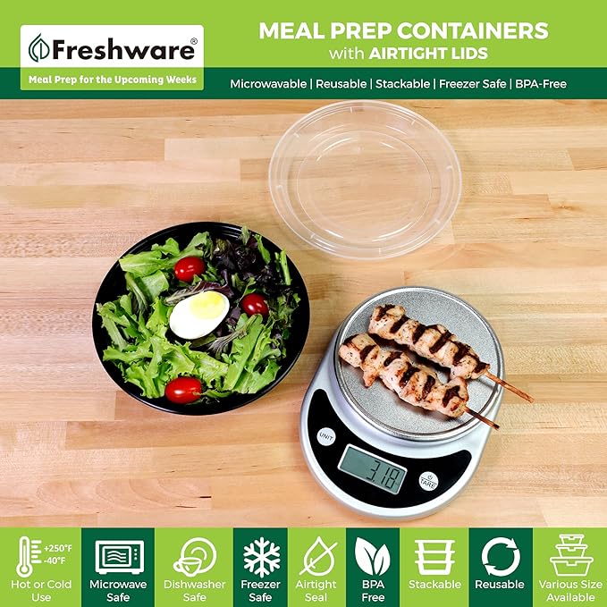 Freshware Meal Prep Containers
