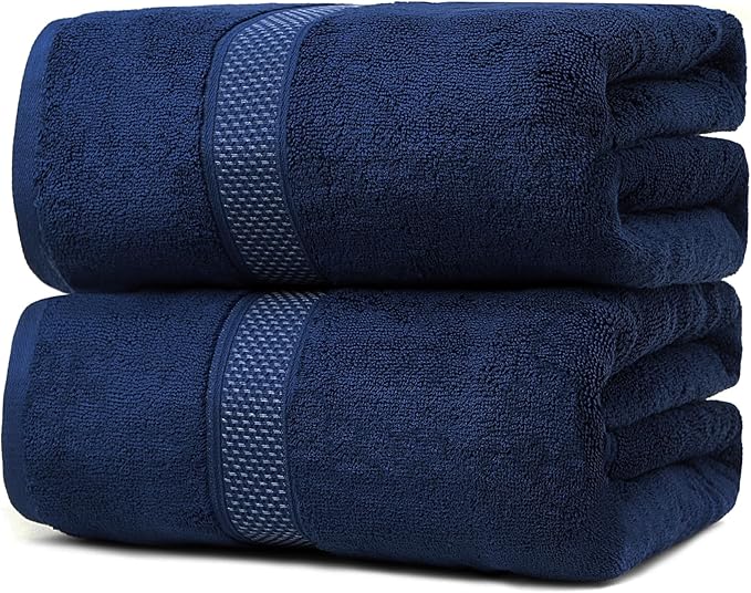 Fluffy Cotton Bath Towels Set650GSM, 2-Piece Set, Thickened and Enlarged