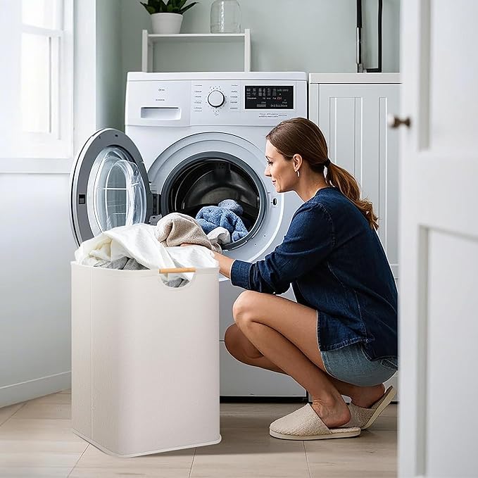 STORAGE MANIAC 2-Pack Large Laundry Hamper, 100L Collapsible Laundry Basket