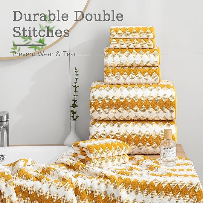 4 Piece Bath Towel Set Oversized Bath Sheet 35"x70" Bathroom Towel Extra Large
